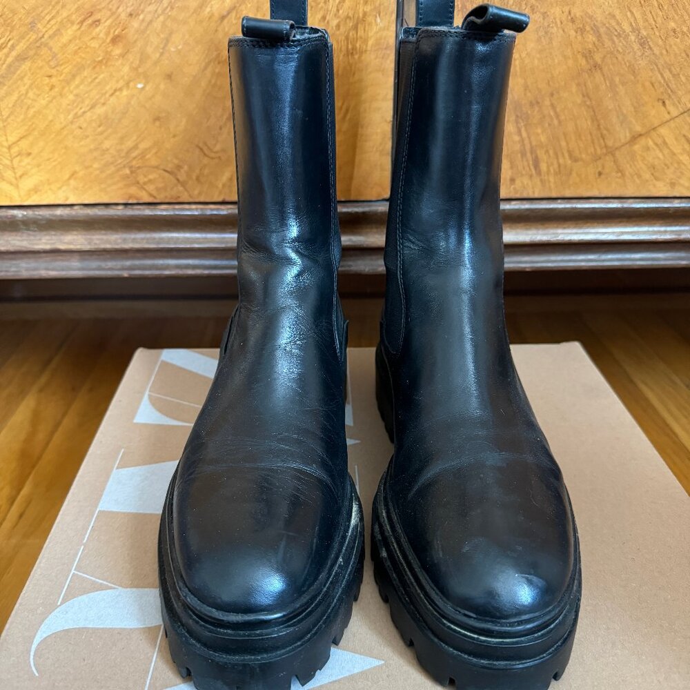 Zara high shaft chelsea boots